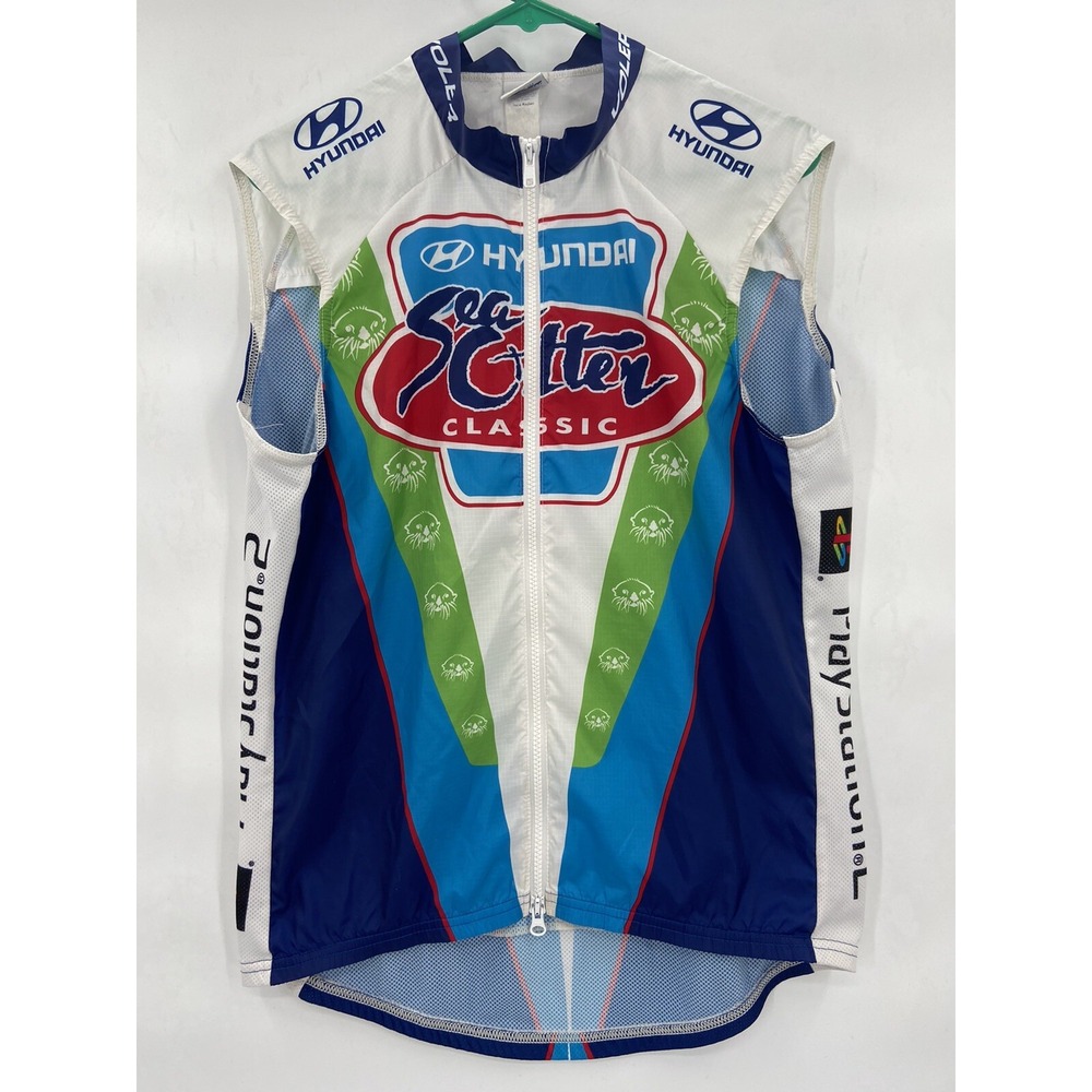 Voler Ripstop/ Mesh Polyester Cycling Tank Top Hyundai Sea Otter Classic USA M